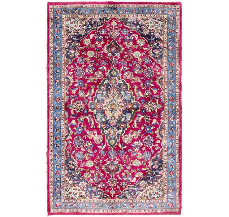 4' x 6' 6 Mashad Persian Rug