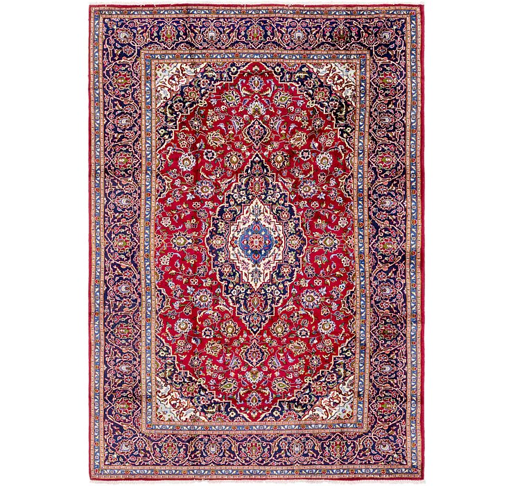 8' x 11' 6 Kashan Persian Rug