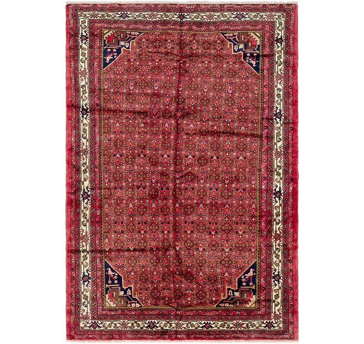HandKnotted 6' 5 x 9' 6 Hossainabad Persian Rug