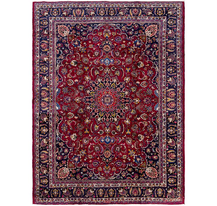 HandKnotted 9' 9 x 12' 7 Mashad Persian Rug