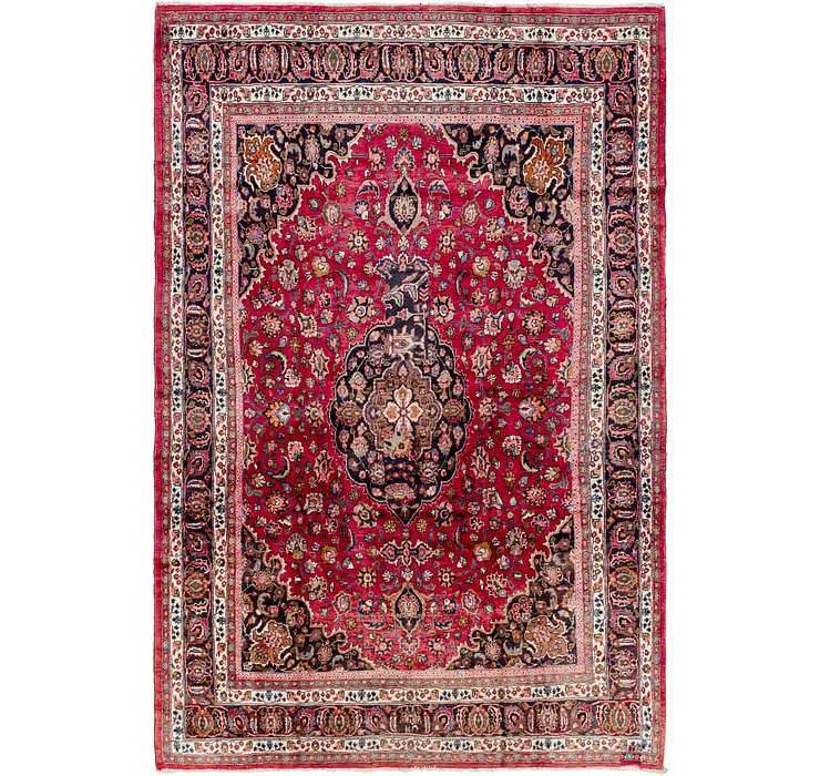 8' 8 x 13' 4 Mashad Persian Rug