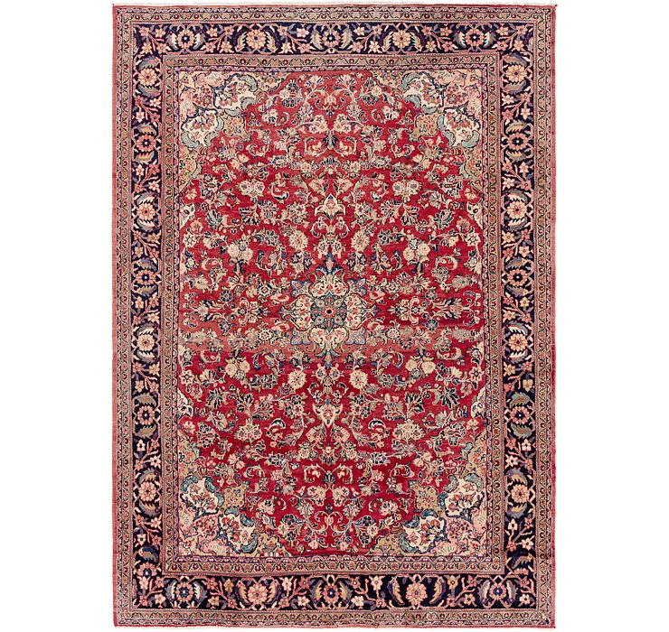 9' x 12' 7 Meshkabad Persian Rug