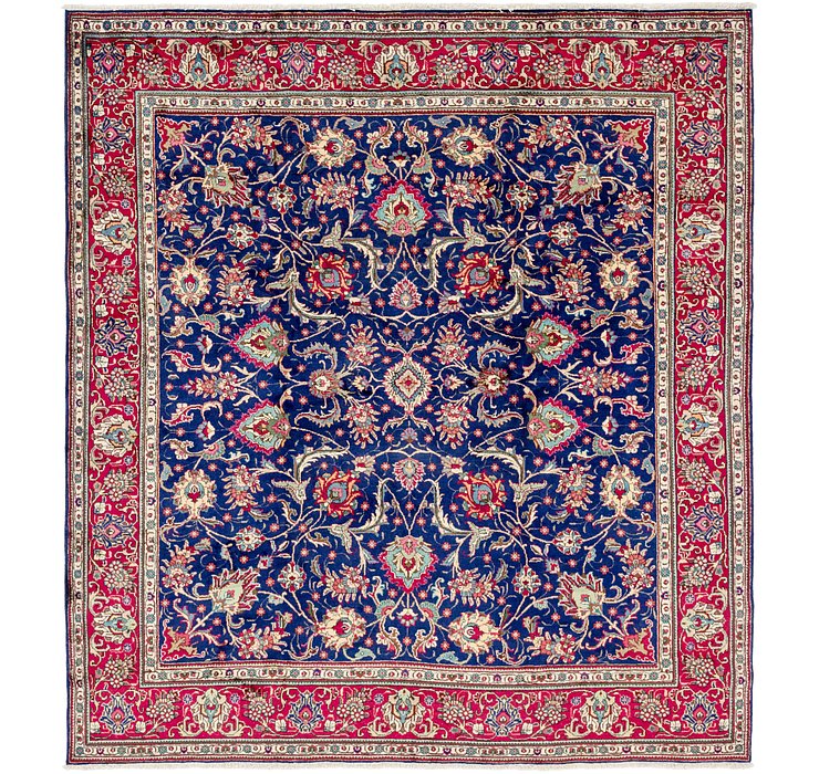 9' 9 x 11' Tabriz Persian Square Rug
