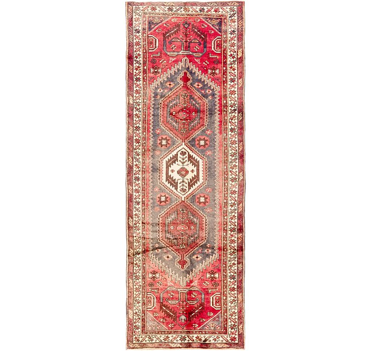 3' 4 x 10' Zanjan Persian Runner Rug