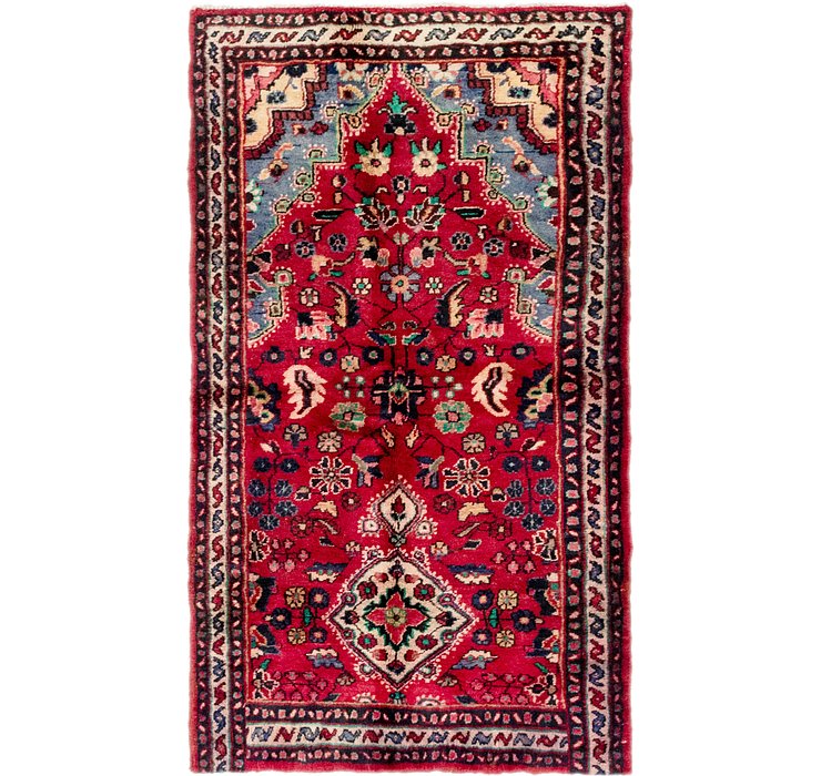 3' 7 x 6' Hossainabad Persian Rug