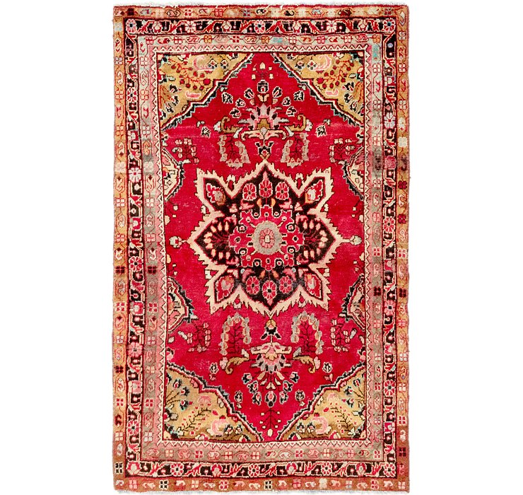 4' x 6' 6 Hamedan Persian Rug