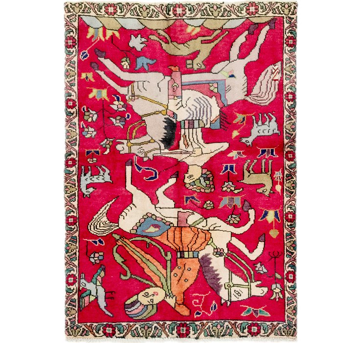 3' 7 x 5' 3 Tabriz Persian Rug