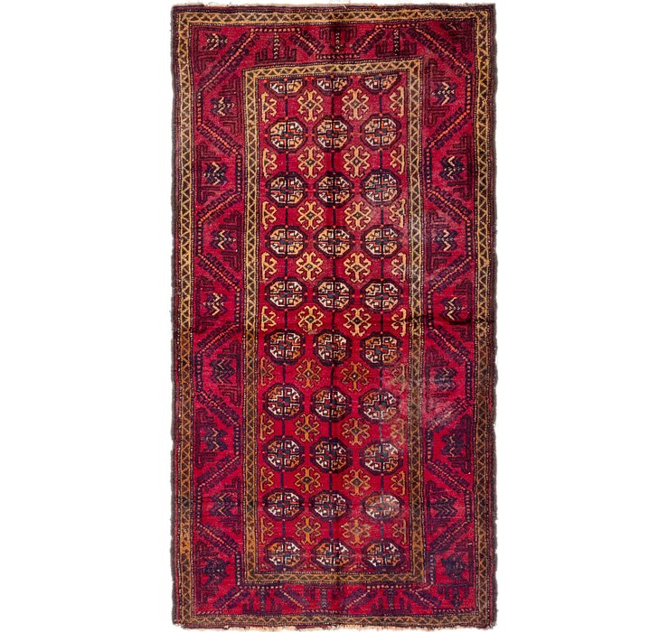 3' 3 x 6' 2 Balouch Persian Rug