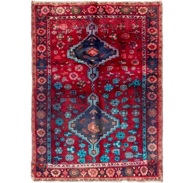 3' 3 x 4' 5 Hamedan Persian Rug