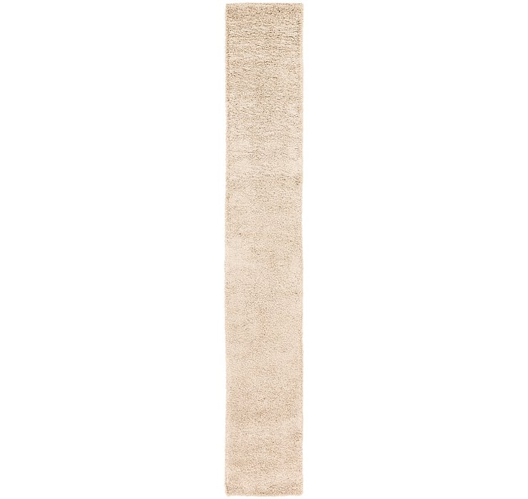 2' 6 x 16' 5 Solid Shag Runner Rug