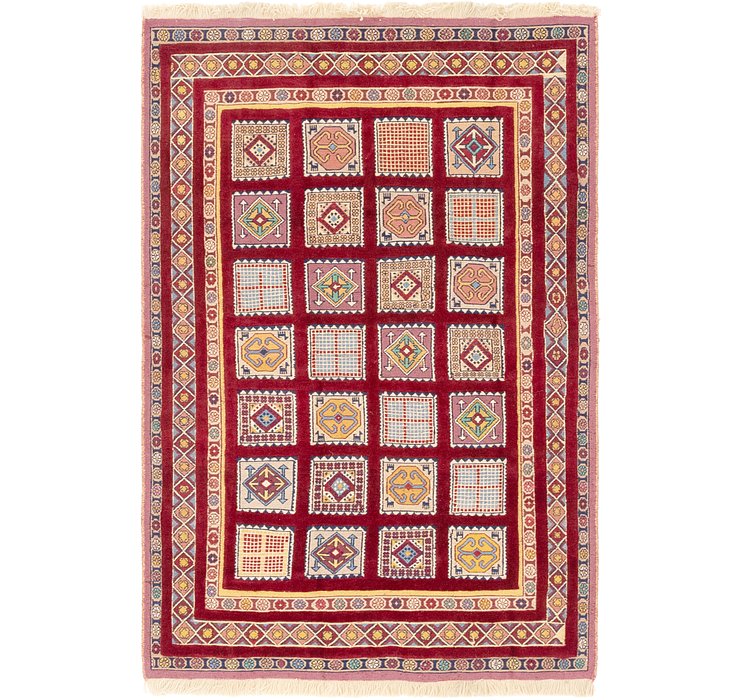 4' 6 x 6' 9 Ghoochan Persian Rug