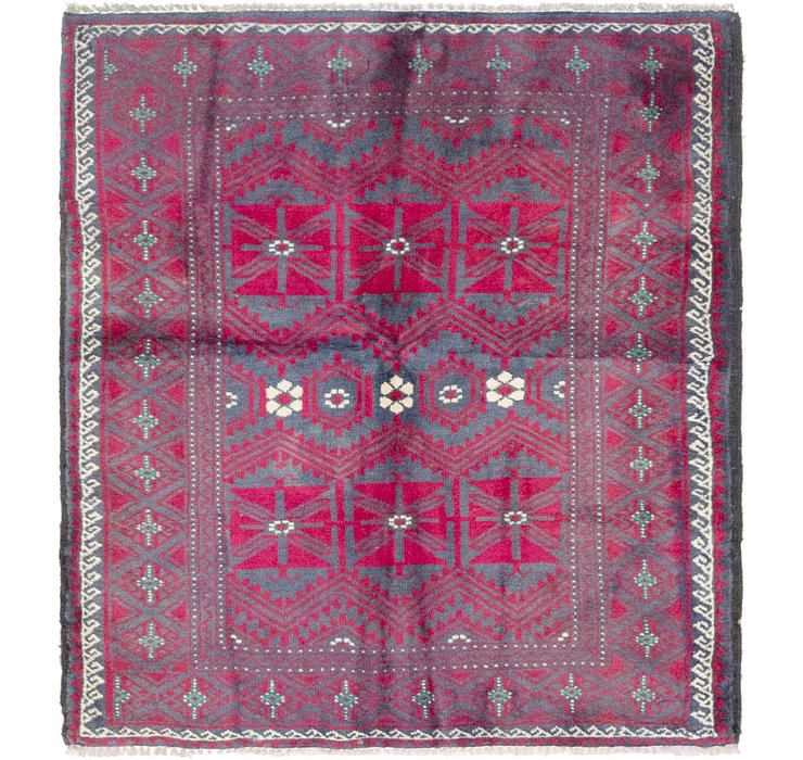 3' 6 x 3' 10 Balouch Persian Square ...
