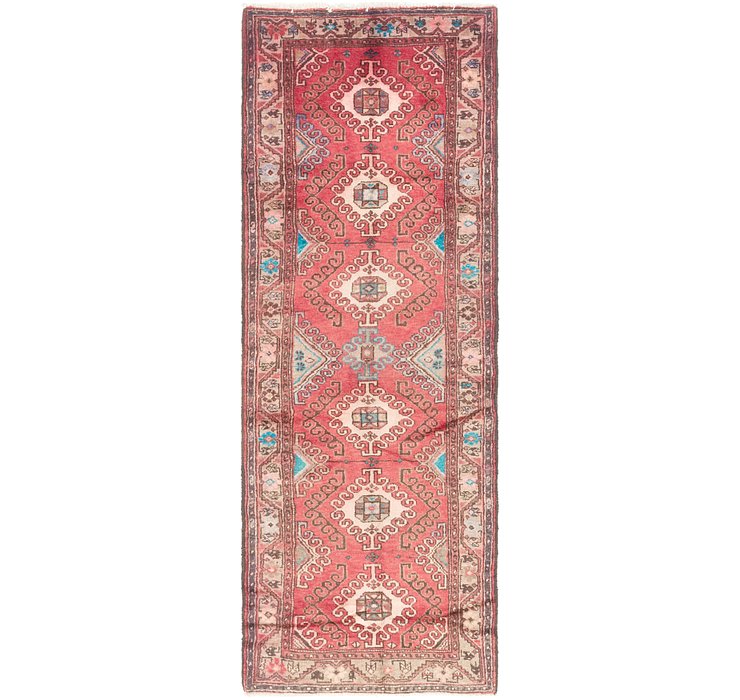 3' 4 x 9' 7 Hamedan Persian Runner ...