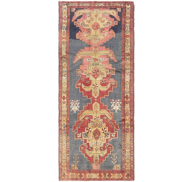 3' 9 x 9' 9 Meshkin Persian Runner ...