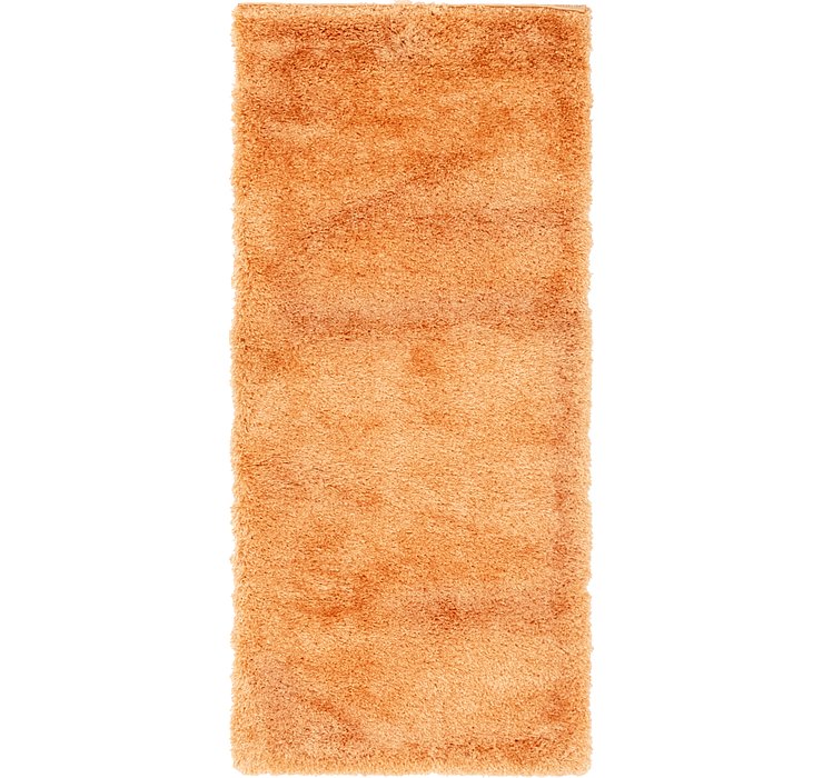 2' 7 x 6' Luxe Solid Shag Runner ...