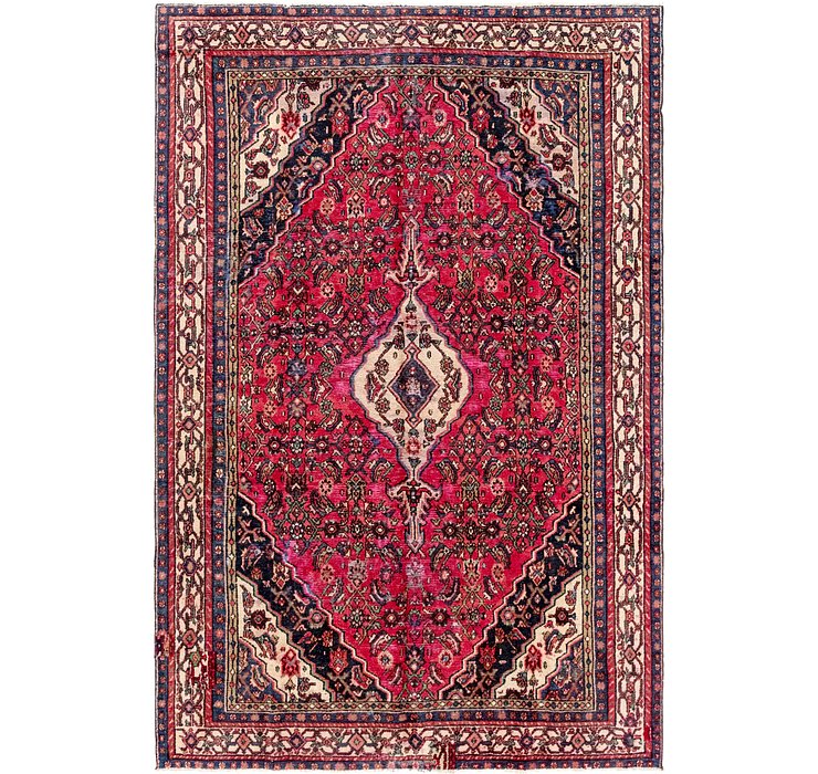6' 7 x 10' Hamedan Persian Rug