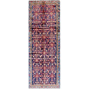 3' 5 x 9' 9 Hossainabad Persian Run...