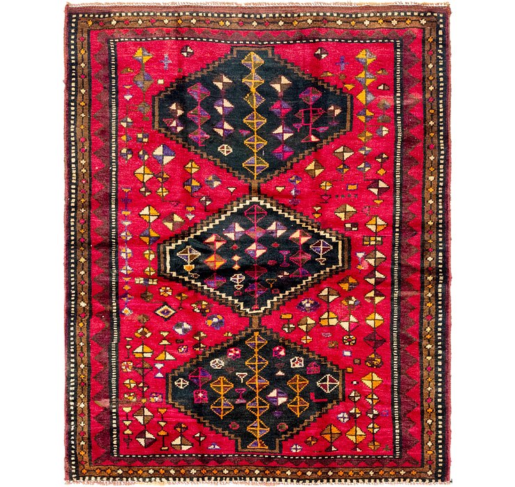 5' x 6' 3 Shiraz Persian Rug