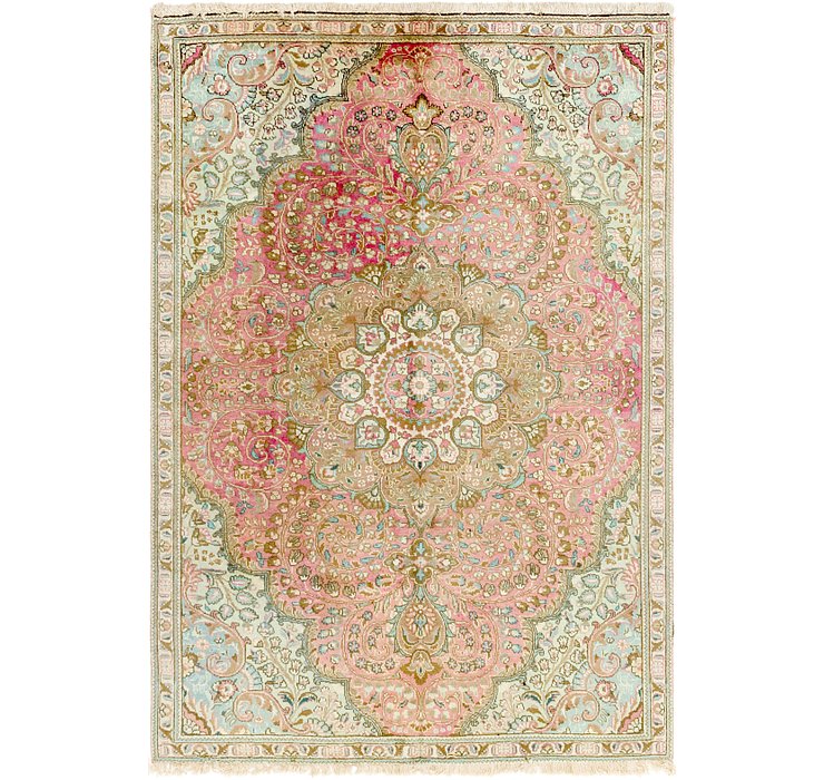 6' x 8' 10 Tabriz Persian Rug
