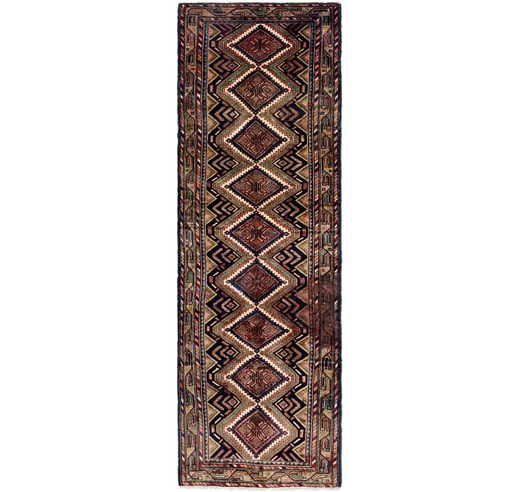 3' 4 x 11' Chenar Persian Runner Rug