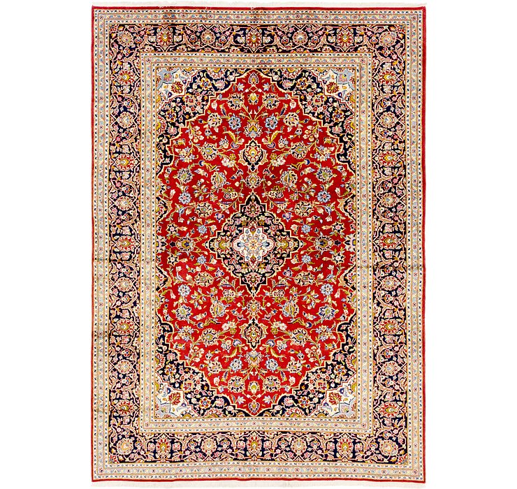 8' x 11' 4 Kashan Persian Rug