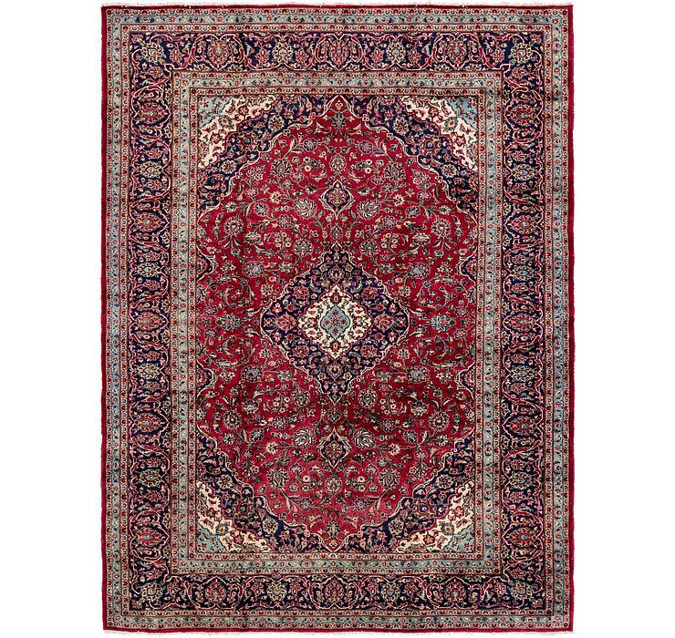 HandKnotted 9' 10 x 13' Kashan Persian Rug