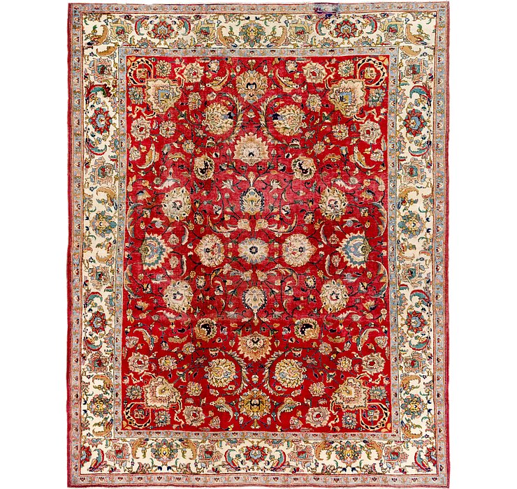 10' x 12' 7 Tabriz Persian Rug