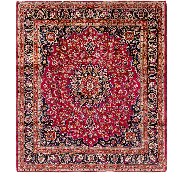 9' 8 x 10' 10 Mashad Persian Square Rug