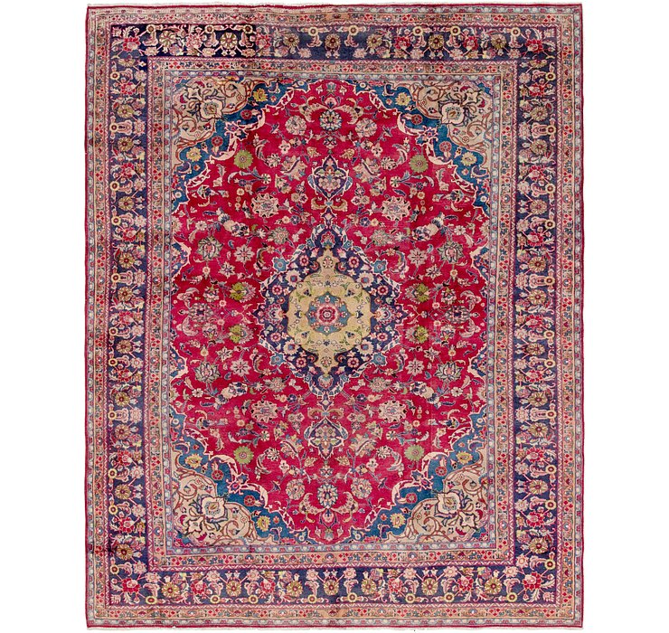 9' 7 x 12' 6 Mashad Persian Rug