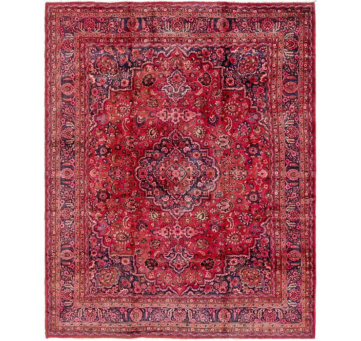 HandKnotted 9' 10 x 12' 7 Mashad Persian Rug