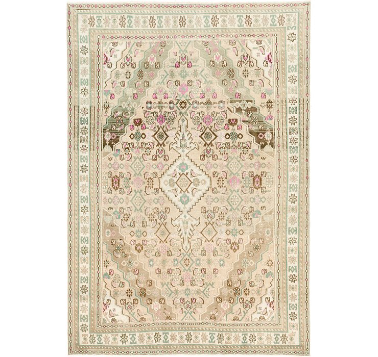HandKnotted 6' 8 x 9' 6 Ultra Vintage Persian Rug