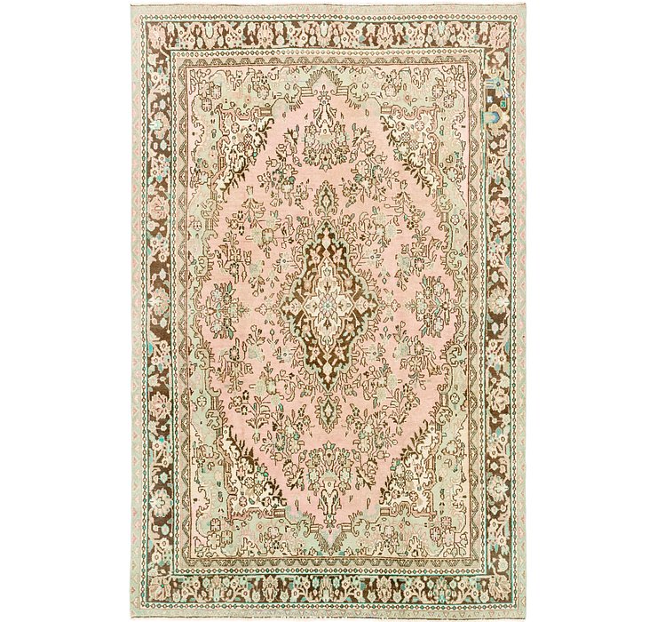 HandKnotted 6' 9 x 10' 4 Ultra Vintage Persian Rug