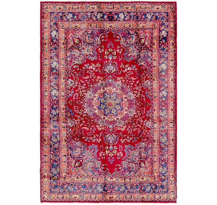 190cm x 297cm Mashad Persian Rug