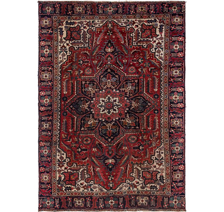 7' 7 x 10' 9 Heriz Persian Rug