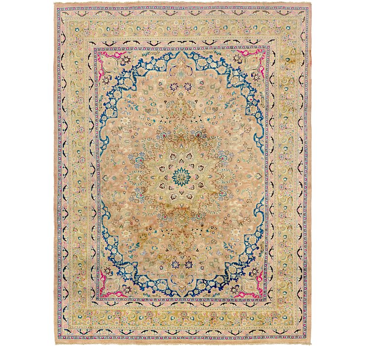 HandKnotted 9' 8 x 13' Mashad Persian Rug