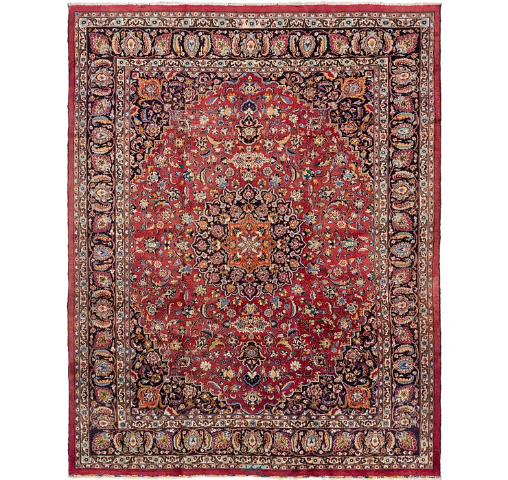 9' 9 x 12' 5 Mashad Persian Rug