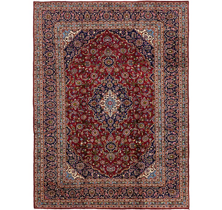 9' 10 x 13' Kashan Persian Rug