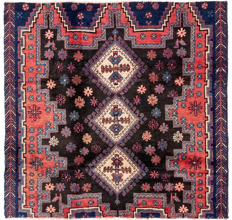 4' x 4' 2 Sanandaj Persian Square...