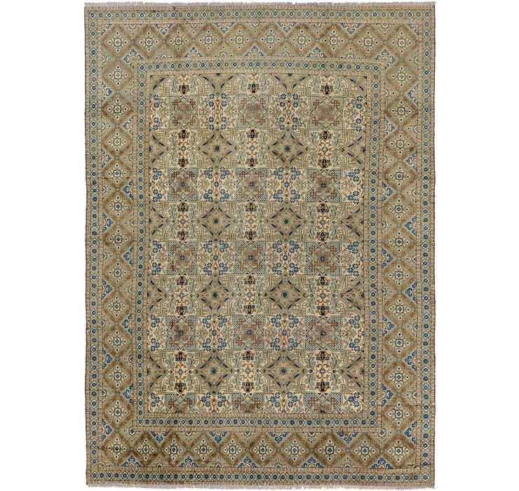 8' x 11' 7 Kashan Persian Rug
