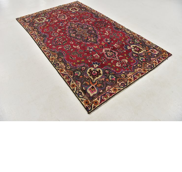 5' x 8' 4 Mashad Persian Rug
