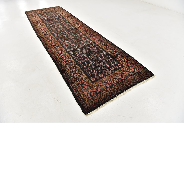 3' 10 x 12' 6 Hossainabad Persian Run...