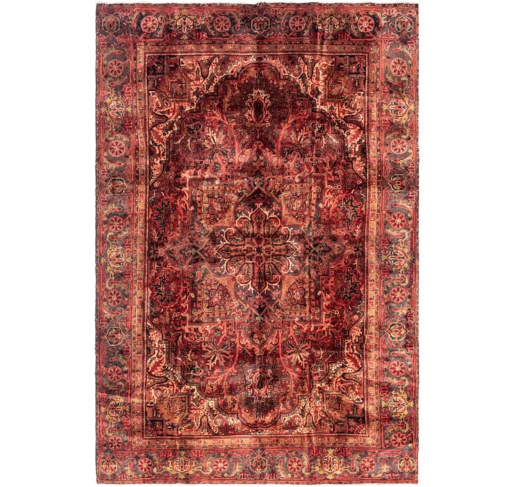 7' 5 x 11' Heriz Persian Rug
