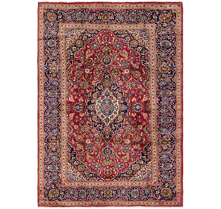 8' x 11' 3 Kashan Persian Rug