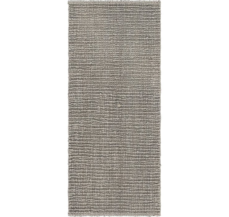 2' 6 x 6' Braided Jute Runner Rug