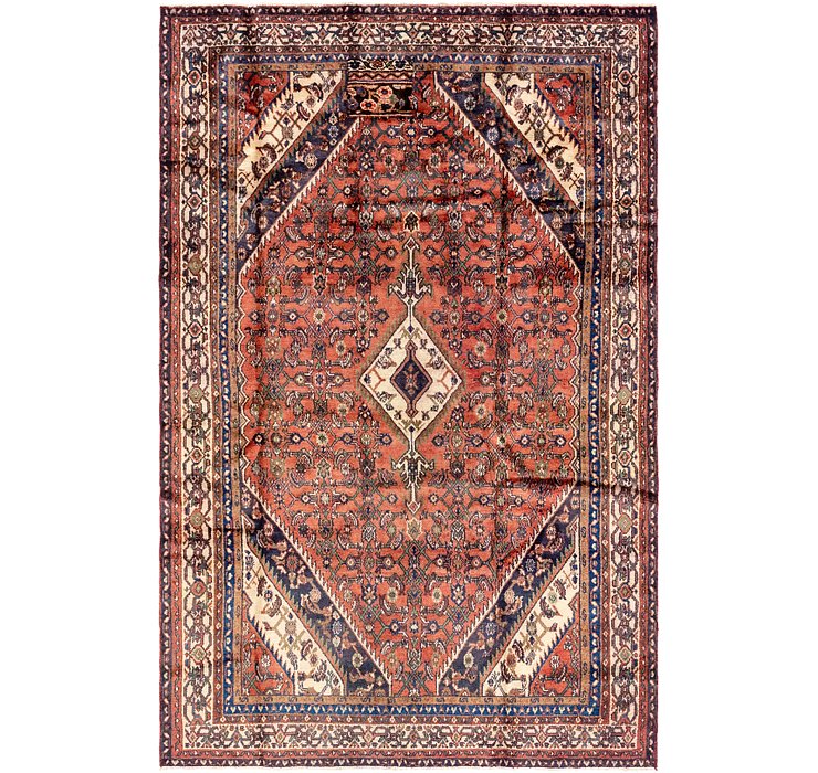 5' 10 x 9' 4 Hamedan Persian Rug