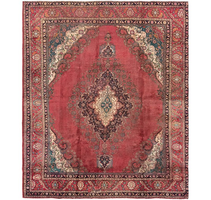 9' 2 x 11' 4 Tabriz Persian Rug