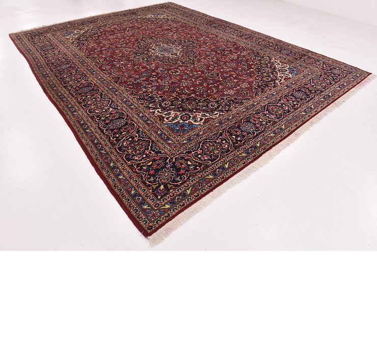 9' 10 x 13' Kashan Persian Rug