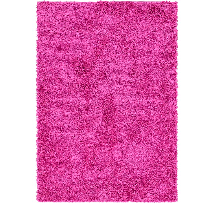 5' 3 x 7' 5 Solid Shag Rug