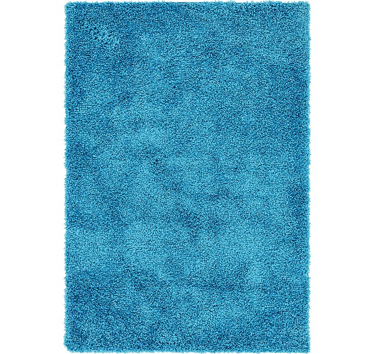 5' 3 x 7' 8 Solid Shag Rug