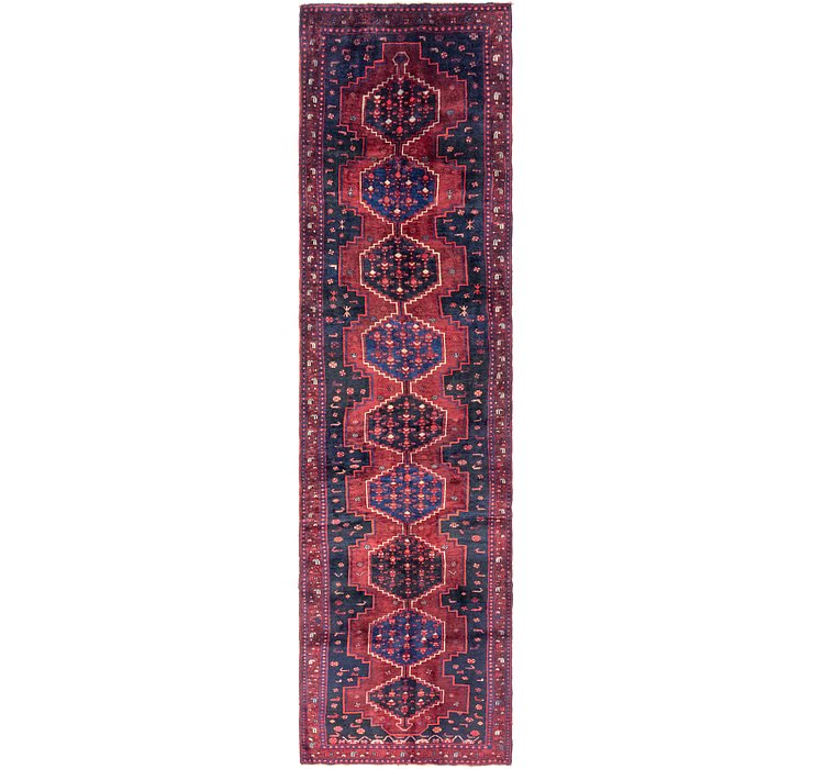 4' 2 x 15' 10 Sanandaj Persian Runner...